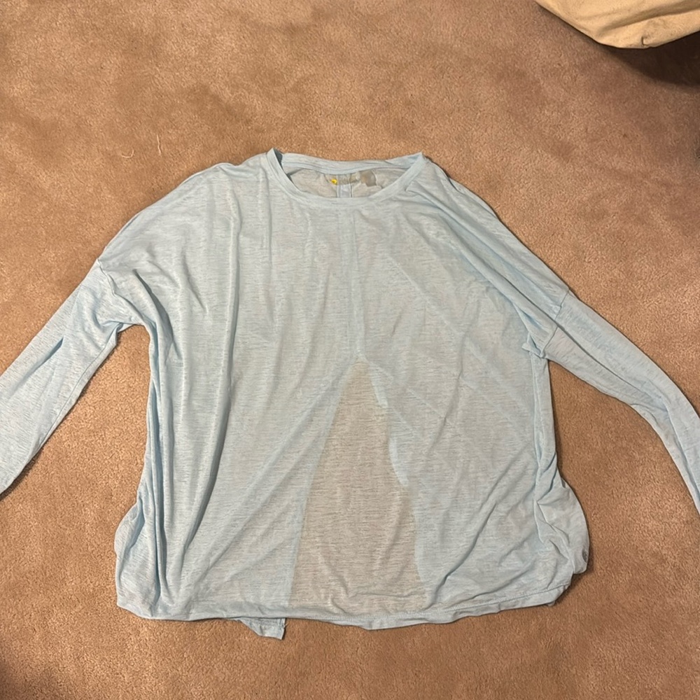 Zella tie back long sleeve shirt